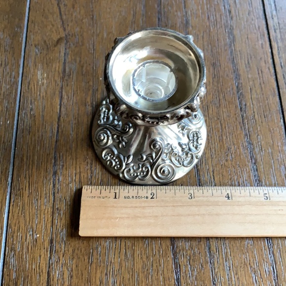 Pair Godinger Ornate Silver Plated Taper Candlestick Holders - Picture 11 of 11